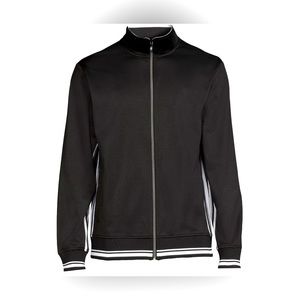 NWT! Men’s Athletic Works Black Track Jacket